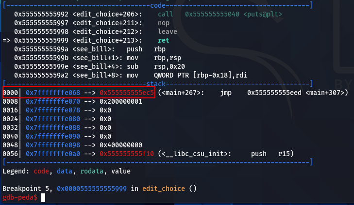 ret instruction edit_choice function